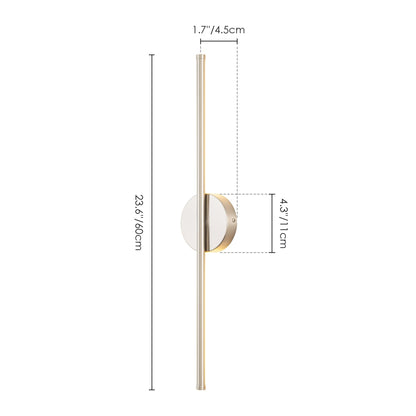 1-Light 23.6 in. Modern Linear Dimmable Integrated LED Bathroom Vanity Light Wall Sconce