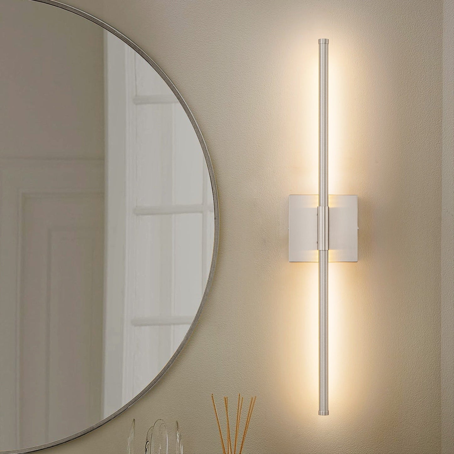 1-Light 23.6 in. Modern Linear Dimmable Integrated LED Bathroom Vanity Light Wall Sconce
