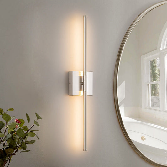1-Light 23.6 in. Modern Linear Dimmable Integrated LED Bathroom Vanity Light Wall Sconce