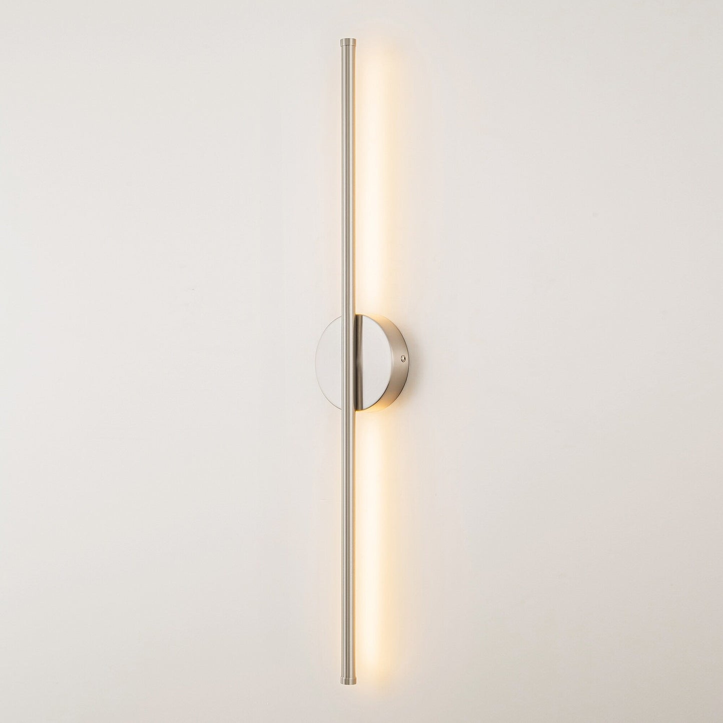 1-Light Black/ Gold/ Nickel Modern Long Linear Strip Wall Sconce Dimmable LED Bathroom Vanity Light