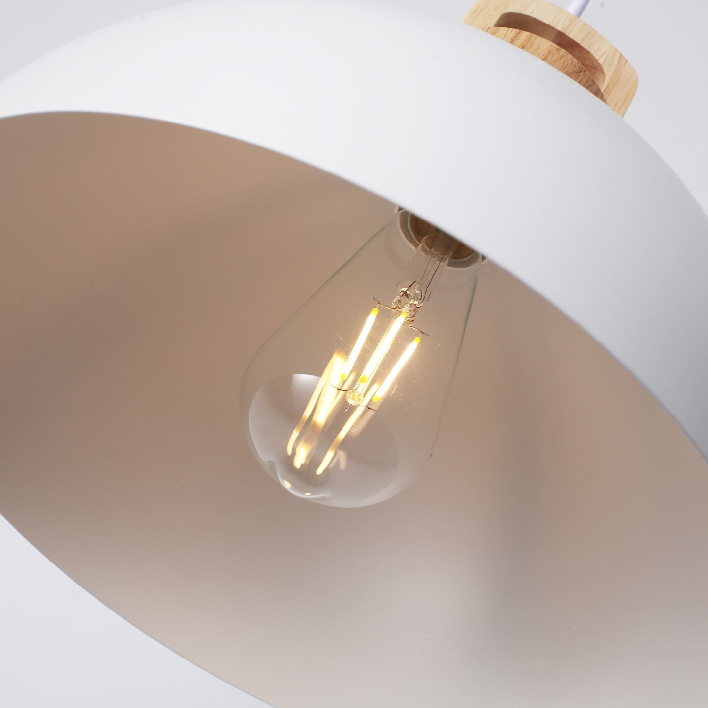 1-Light Modern Pendant Light Fixture with Plug-in Switch for Kitchen Island