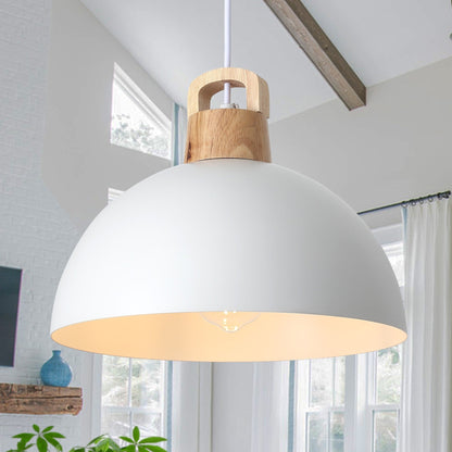 1-Light Modern Pendant Light Fixture with Plug-in Switch for Kitchen Island
