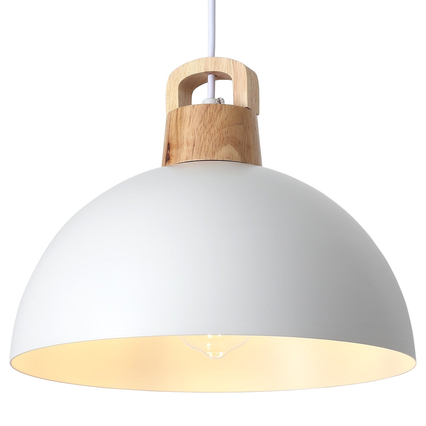 1-Light Modern Pendant Light Fixture with Plug-in Switch for Kitchen Island