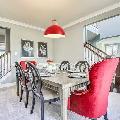 1-Light Modern Pendant Light Fixture with Plug-in Switch for Kitchen Island