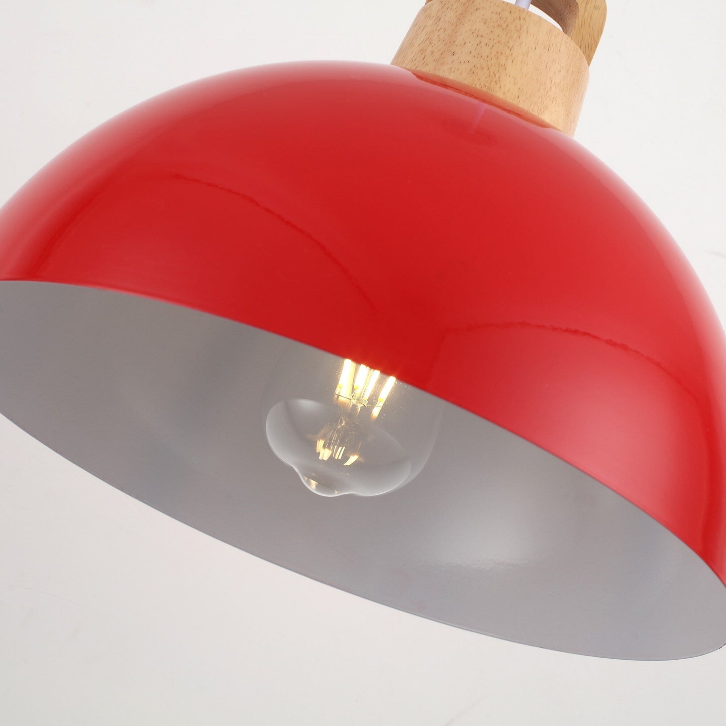 1-Light Modern Pendant Light Fixture with Plug-in Switch for Kitchen Island