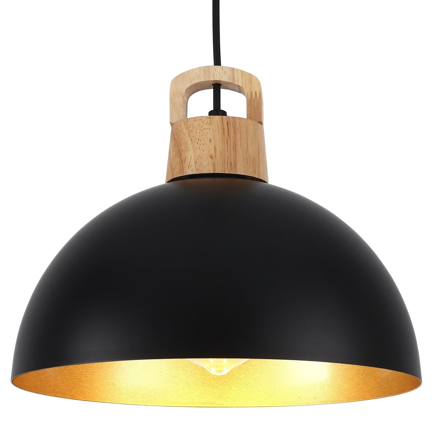 1-Light Modern Pendant Light Fixture with Plug-in Switch for Kitchen Island
