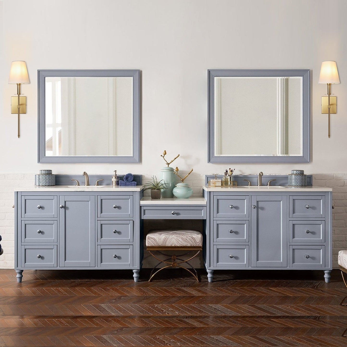 1-Light Wall Sconce with White Fabric Shade