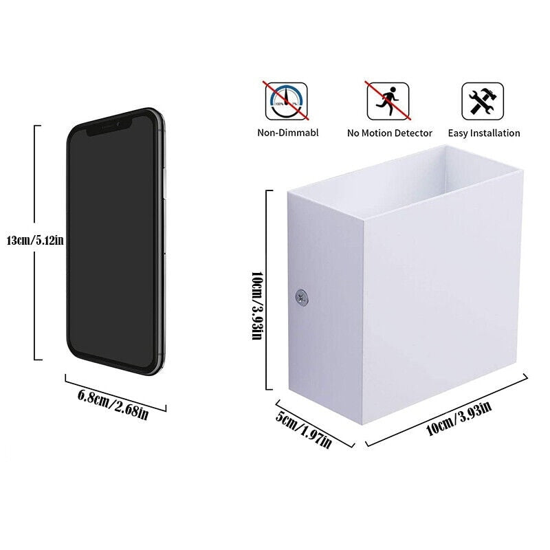 1 Pc LED Wall Lights Up Down Cube Sconce Lamp