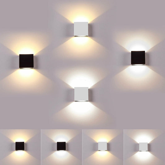 1 Pc LED Wall Lights Up Down Cube Sconce Lamp