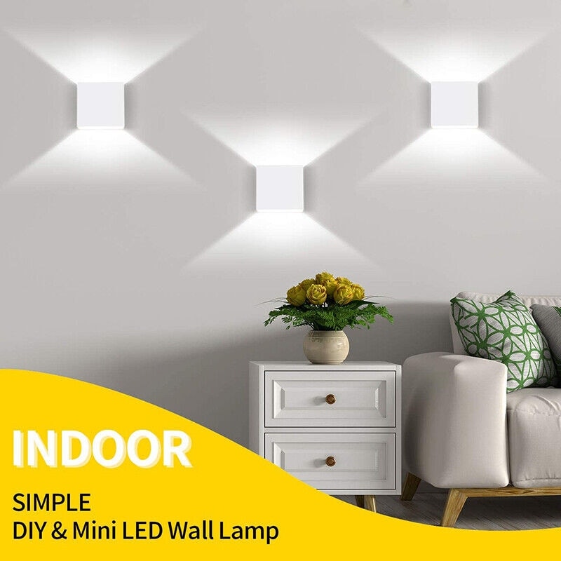 1 Pc LED Wall Lights Up Down Cube Sconce Lamp