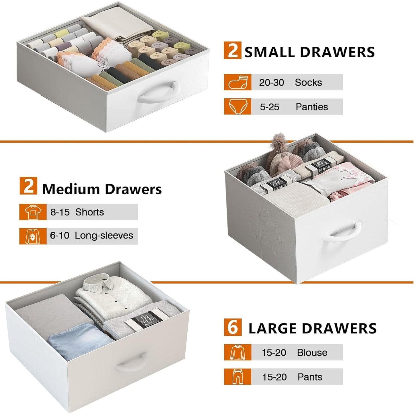 10 Drawer Dresser Fabric Closet Storage Tower Organizer Unit Bedroom