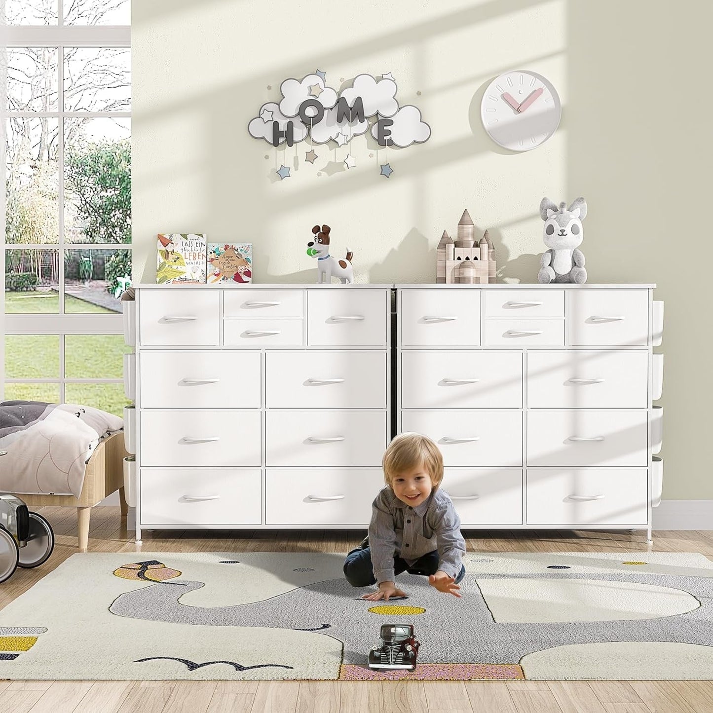 10 Drawer Dresser Fabric Closet Storage Tower Organizer Unit Bedroom