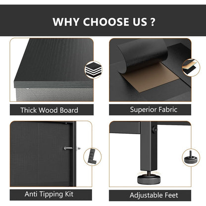 10 Drawer Dresser Fabric Closet Storage Tower Organizer Unit Bedroom