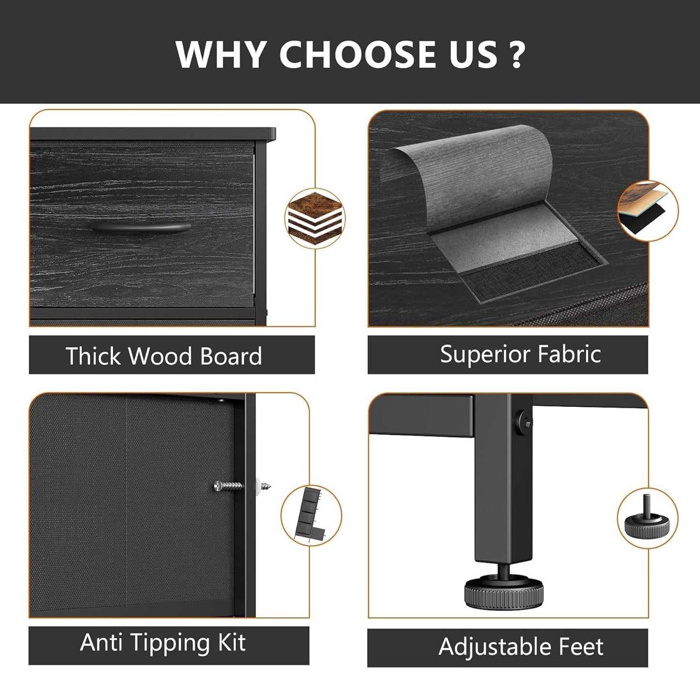 10 Drawer Dresser Fabric Closet Storage Tower Organizer Unit Bedroom