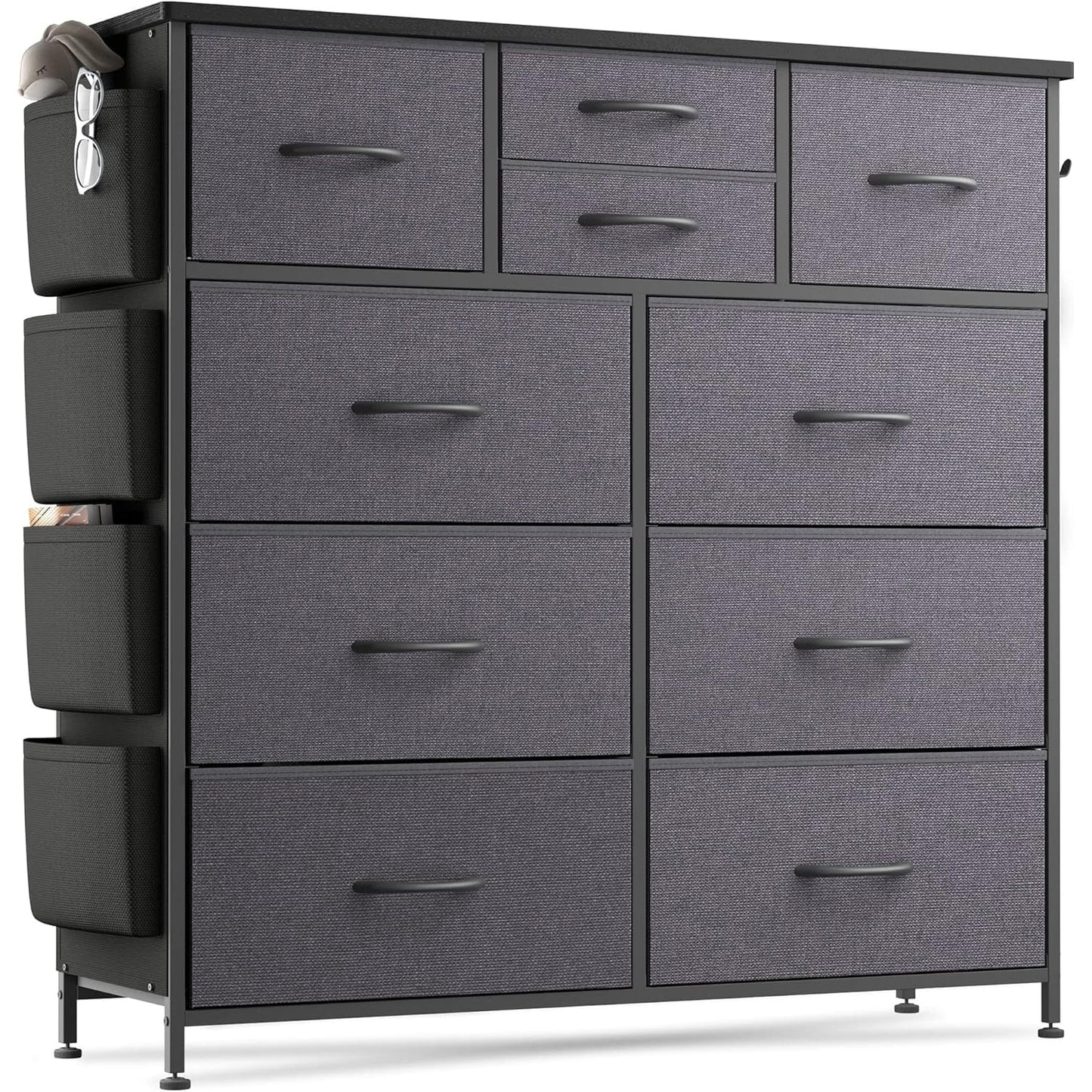 10 Drawer Dresser Fabric Closet Storage Tower Organizer Unit Bedroom