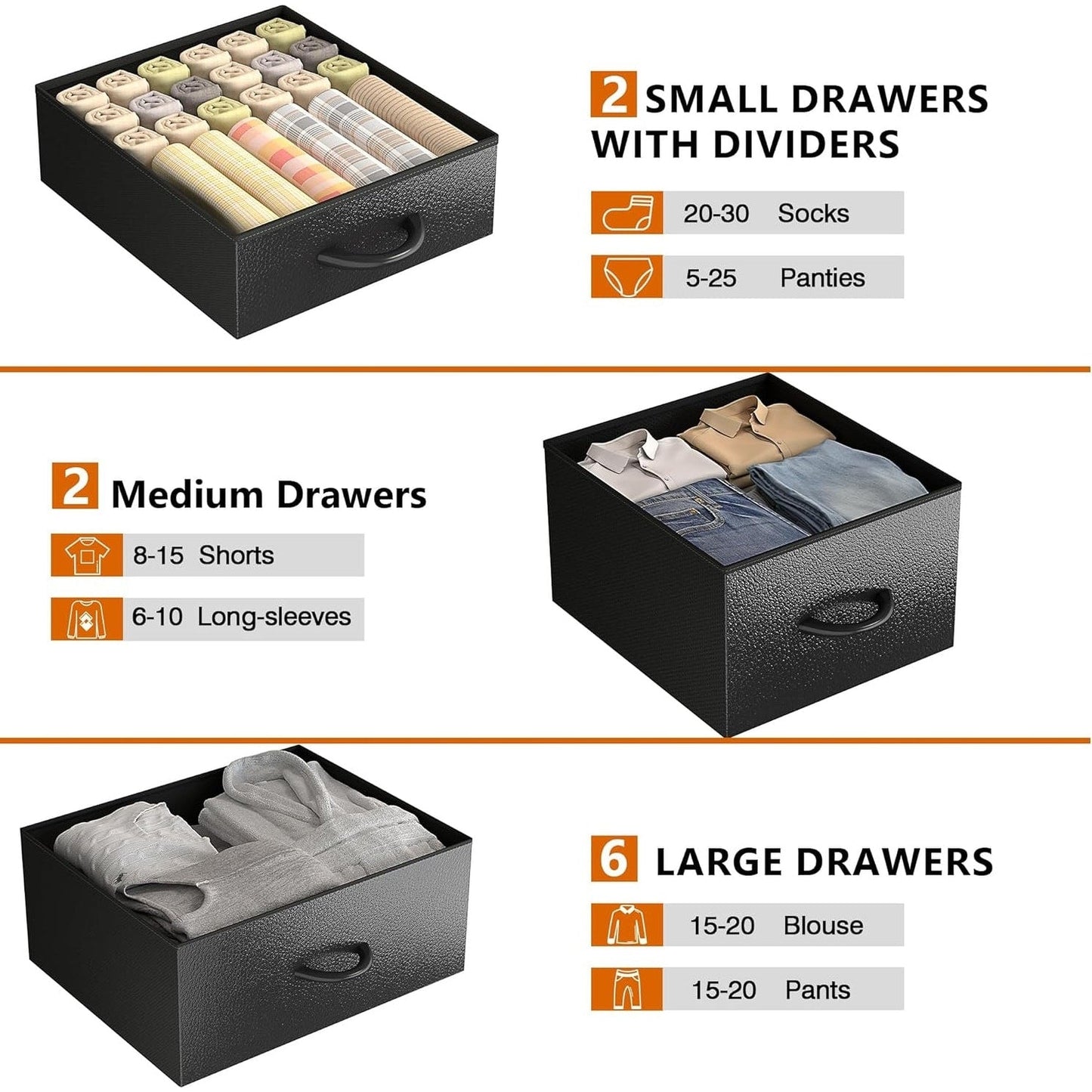 10 Drawer Dresser Fabric Closet Storage Tower Organizer Unit Bedroom