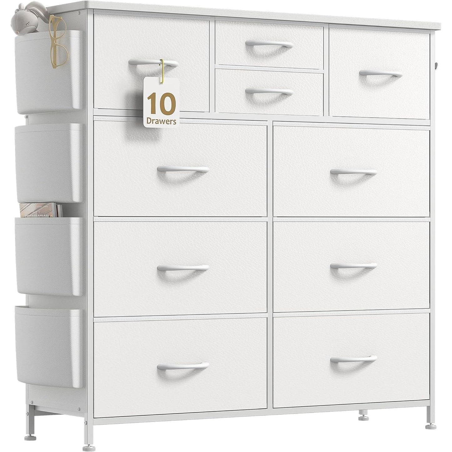 10 Drawer Dresser Fabric Closet Storage Tower Organizer Unit Bedroom
