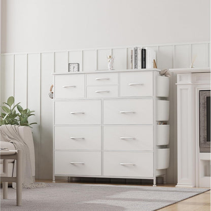 10 Drawer Dresser Fabric Closet Storage Tower Organizer Unit Bedroom