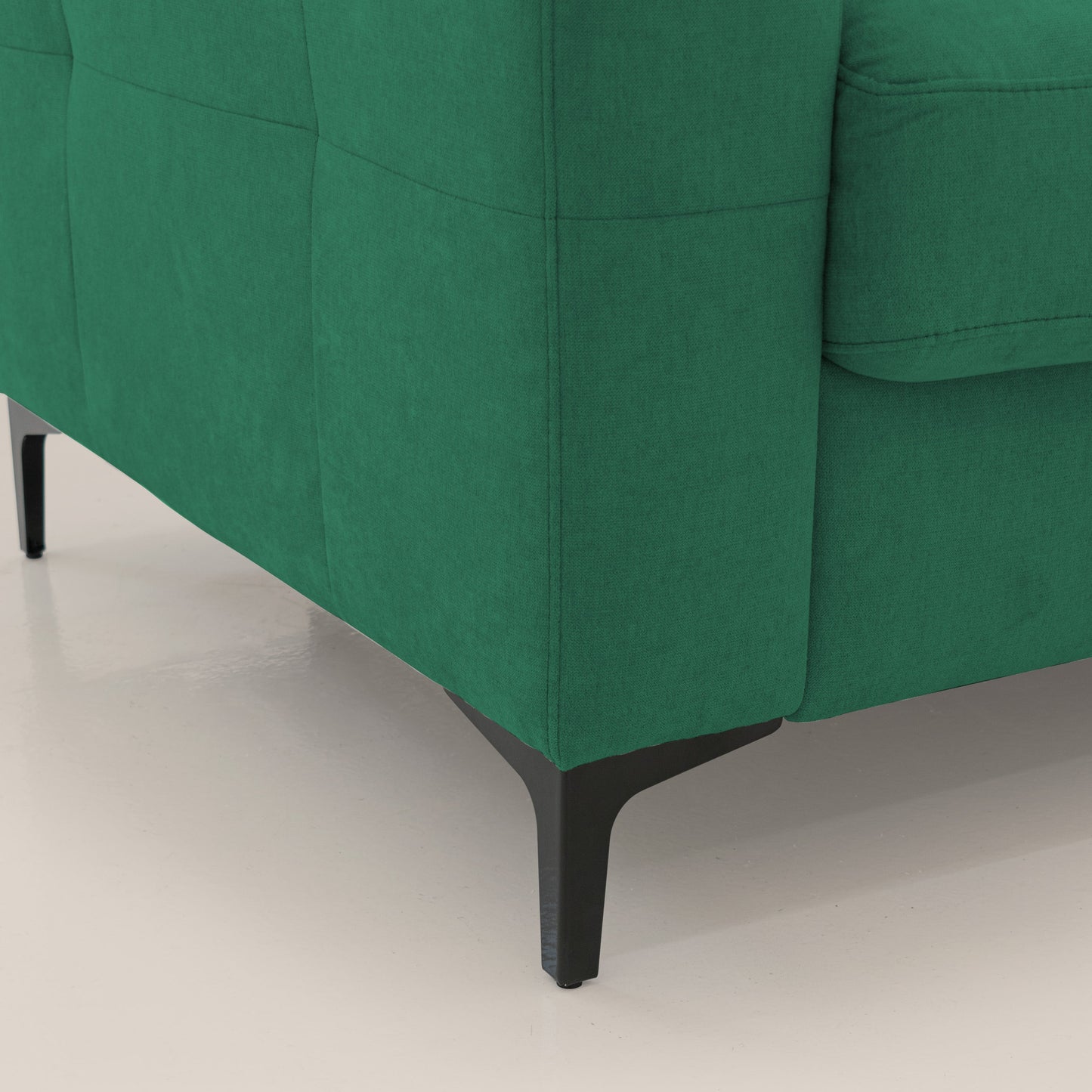 Gardenia divano letto materasso alto 18 cm con poggiatesta reclinabili e rivestimento impermeabile T02 verde