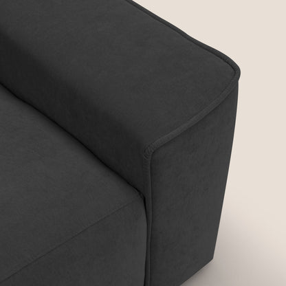 Clark Divano modulare con opzione relax elettrico in tessuto smaltabile impermeabile T17 nero