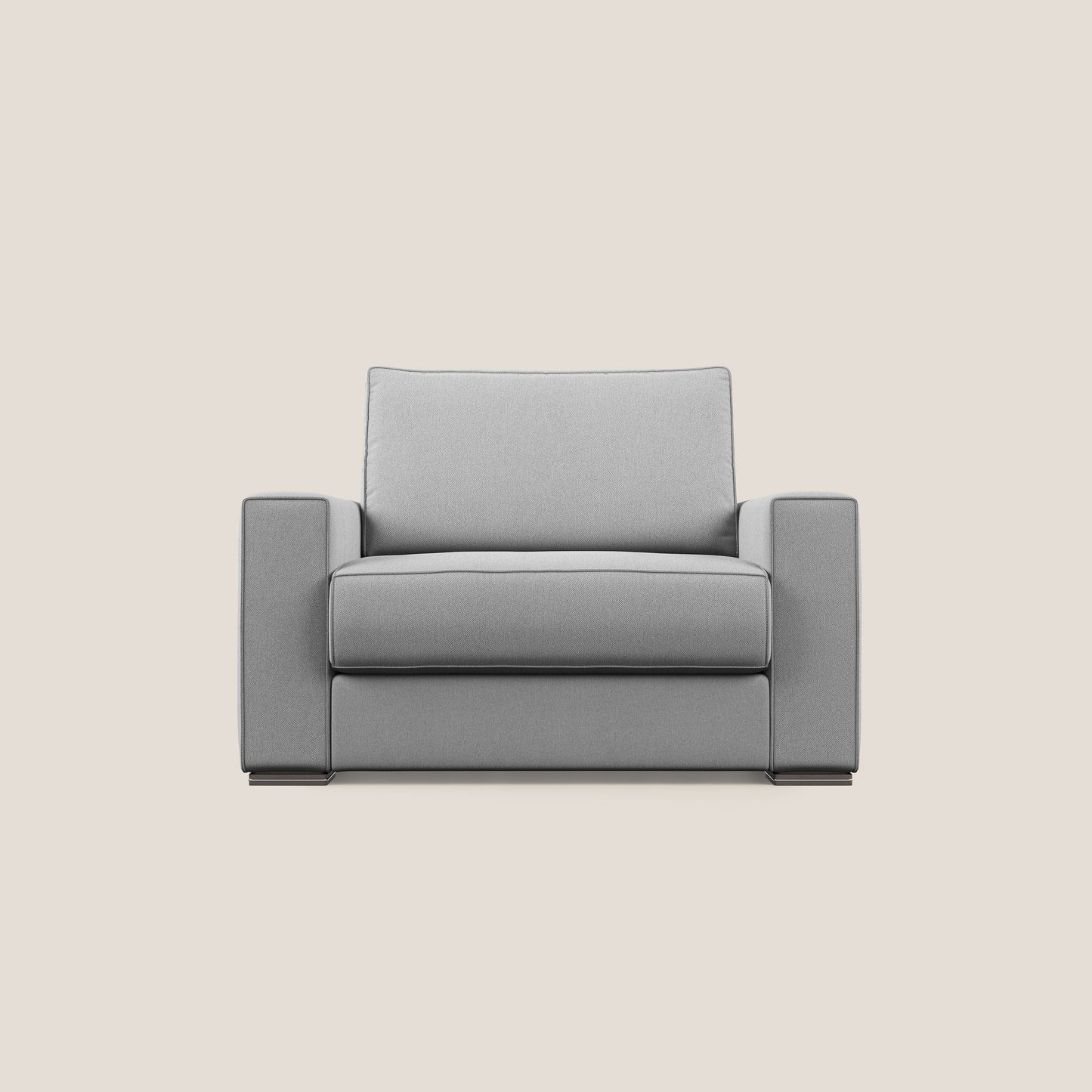 Dream poltrona letto in tessuto smacchiabile T05 grigio