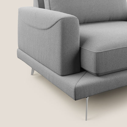 Dorian poltrona moderna in tessuto smaltabile T05 grigio