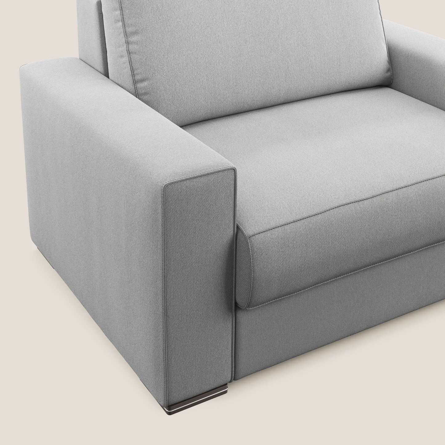 Dream poltrona letto in tessuto smacchiabile T05 grigio