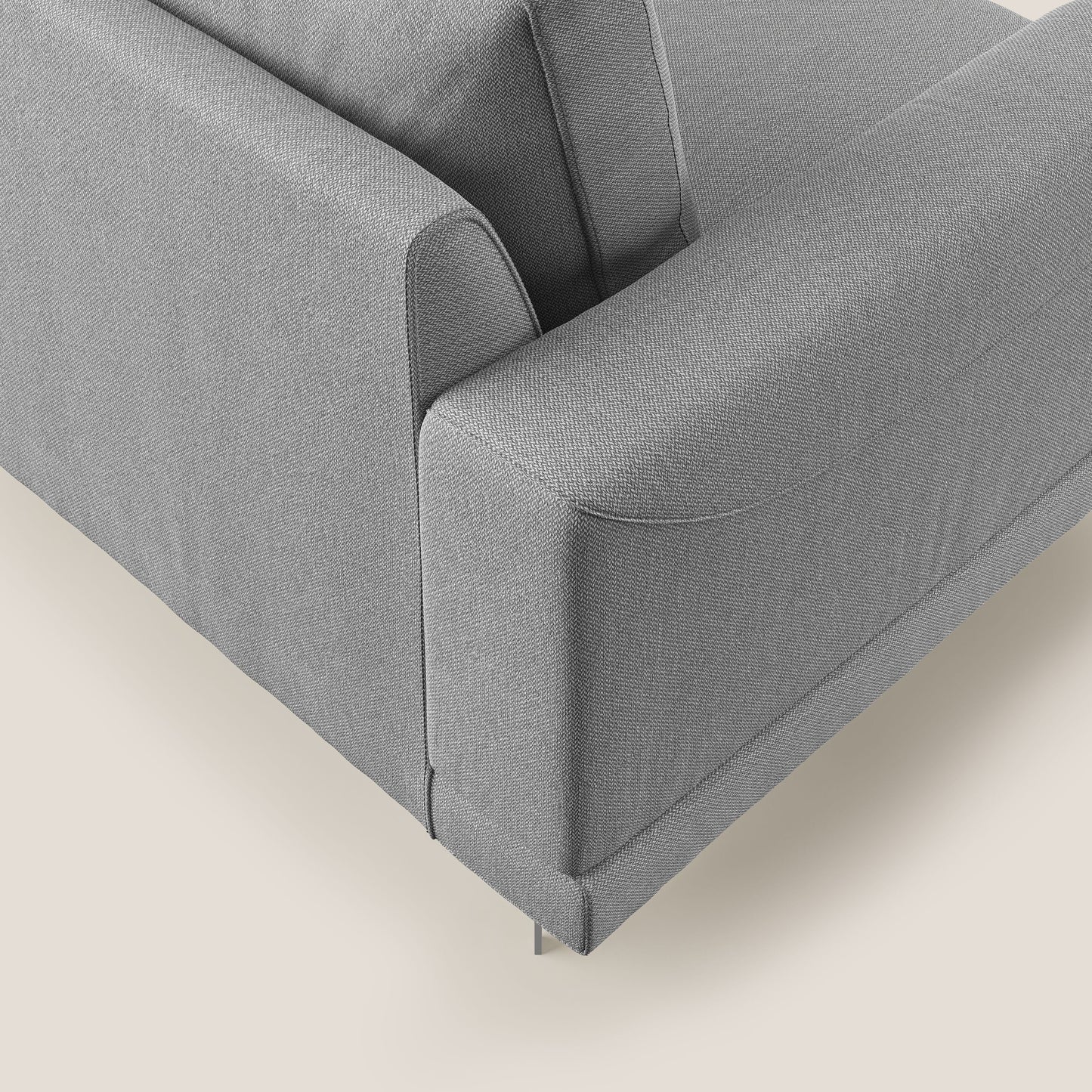 Dorian poltrona moderna in tessuto smaltabile T05 grigio