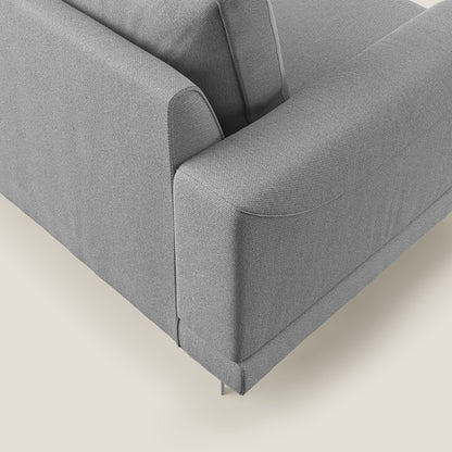 Dorian poltrona moderna in tessuto smaltabile T05 grigio