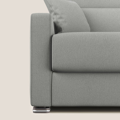 Divano letto matrimoniale Amber in tessuto smacchiabile T05 grigio 