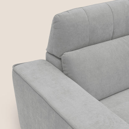Clark Divano modulare con opzione relax elettrico in tessuto smaltabile impermeabile T17 grigio