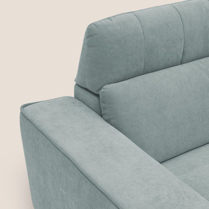 Clark Divano modulare con opzione relax elettrico in tessuto smaltabile impermeabile T17 verde acqua