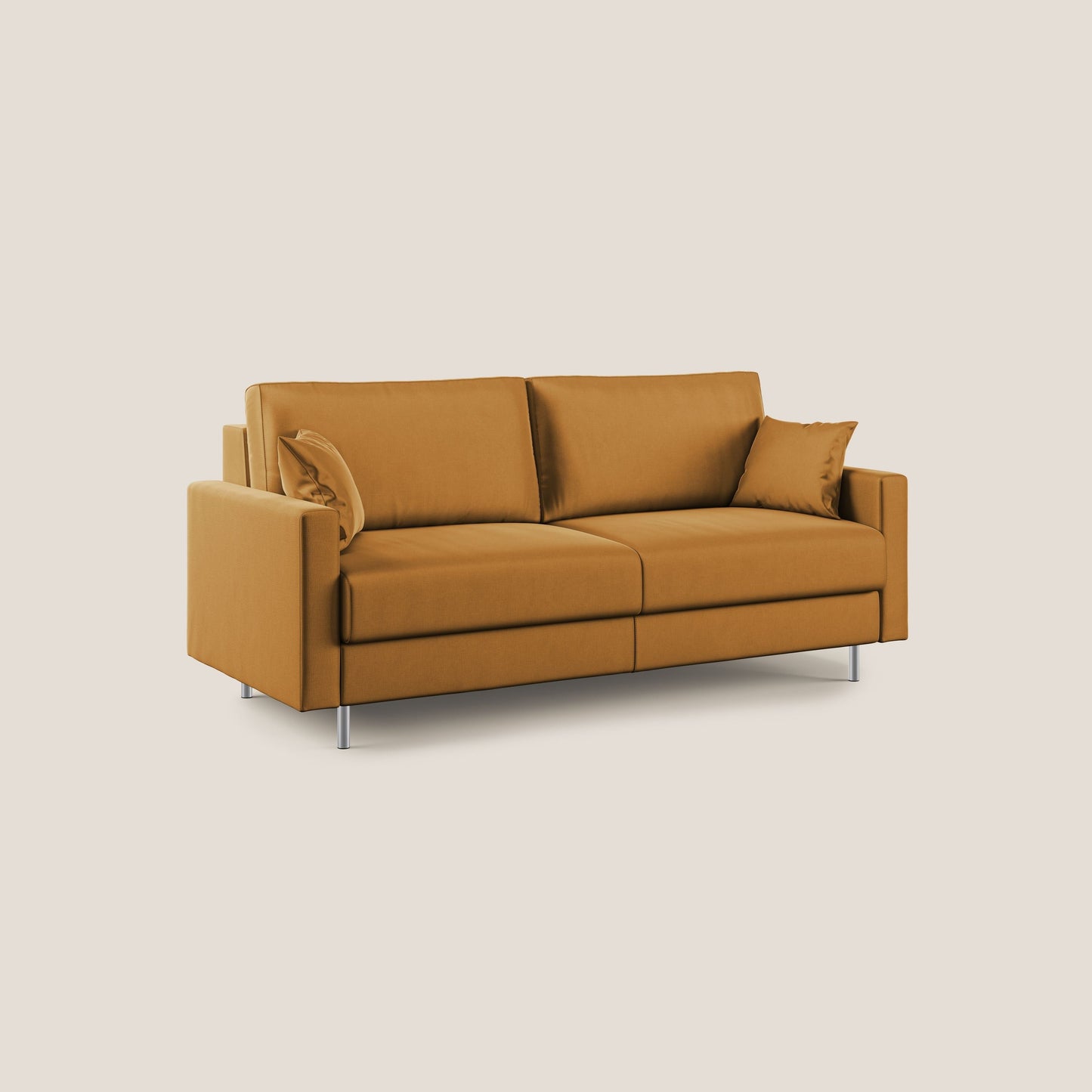 Andromeda divano letto matrimoniale in velluto morbido impermeabile T01 oro