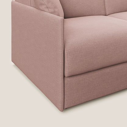 Evans Divano letto in tessuto ecosostenibile salmone