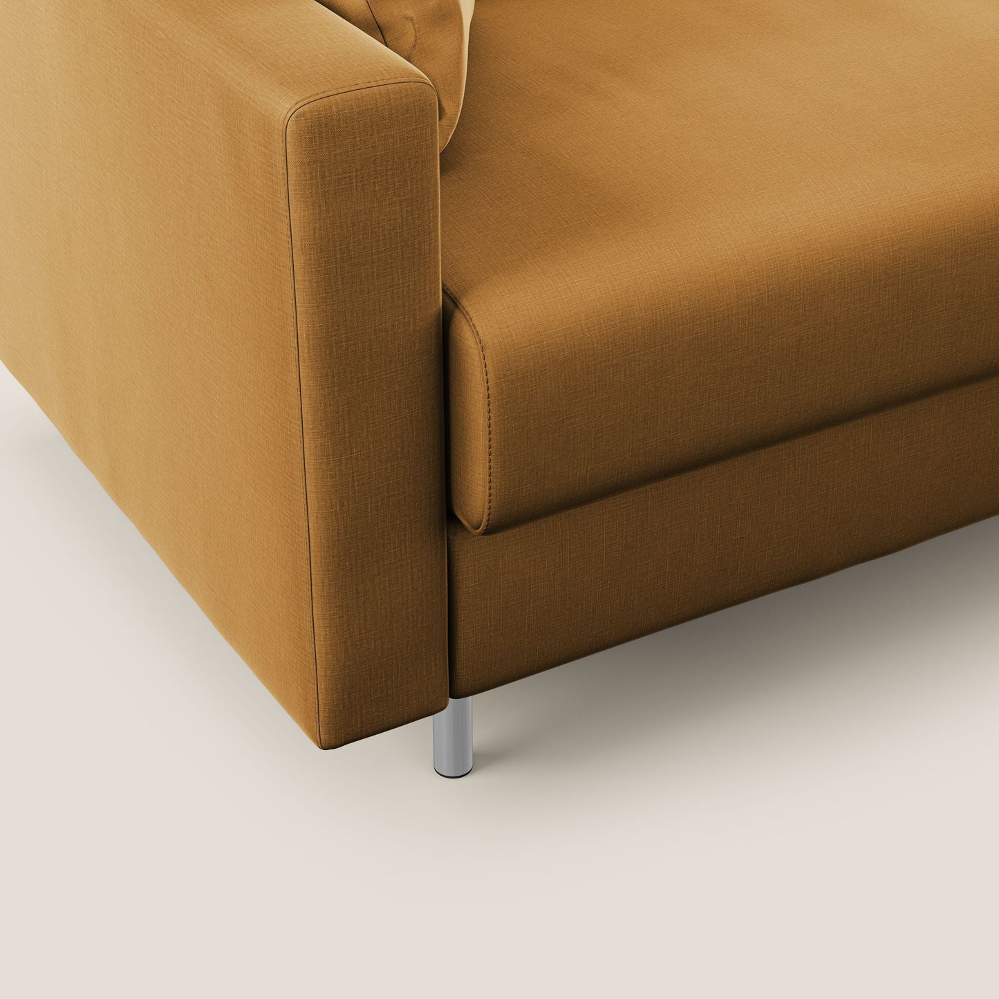 Andromeda divano letto angolare in velluto morbido impermeabile T01 oro