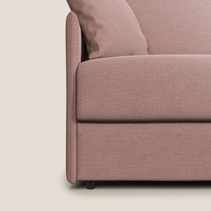 Evans Divano letto in tessuto ecosostenibile salmone