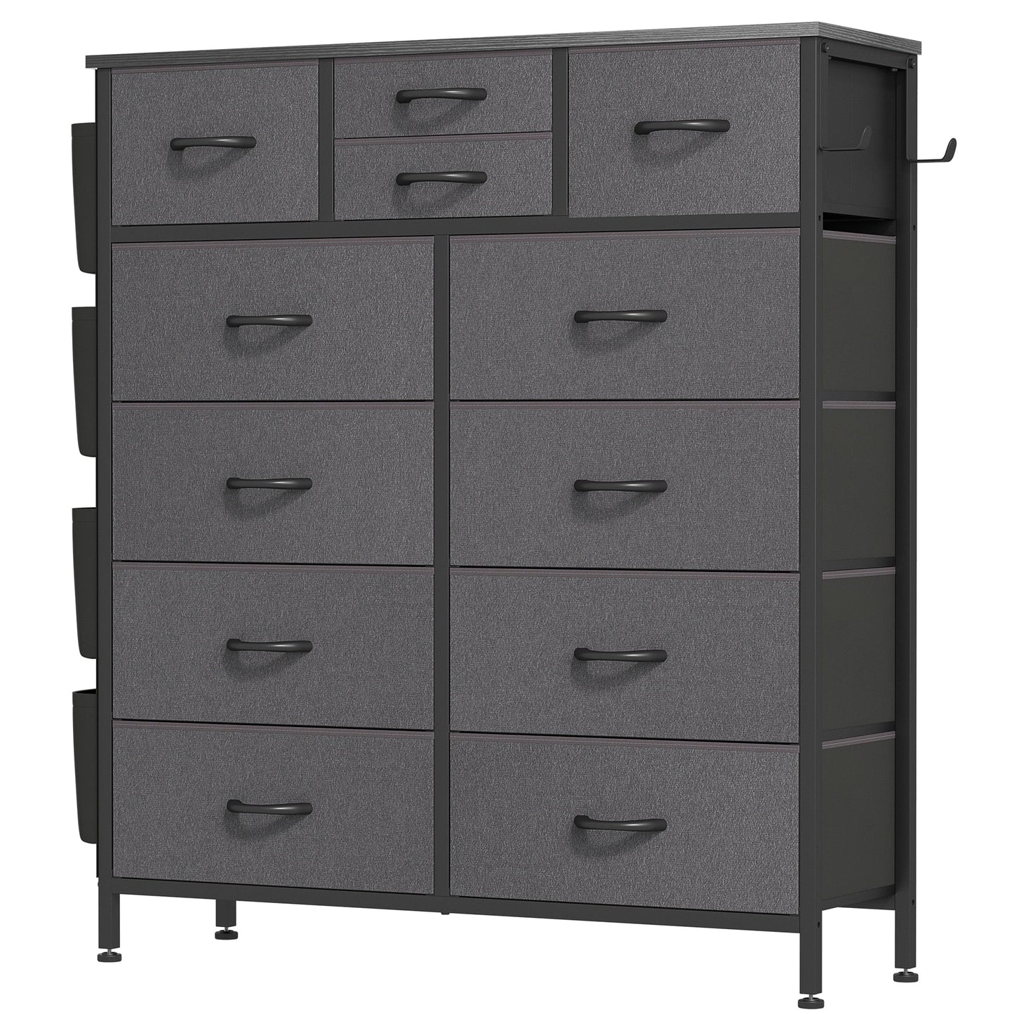 12 Drawer Dresser Fabric Tall Dressers for Bedroom Chest of Drawers