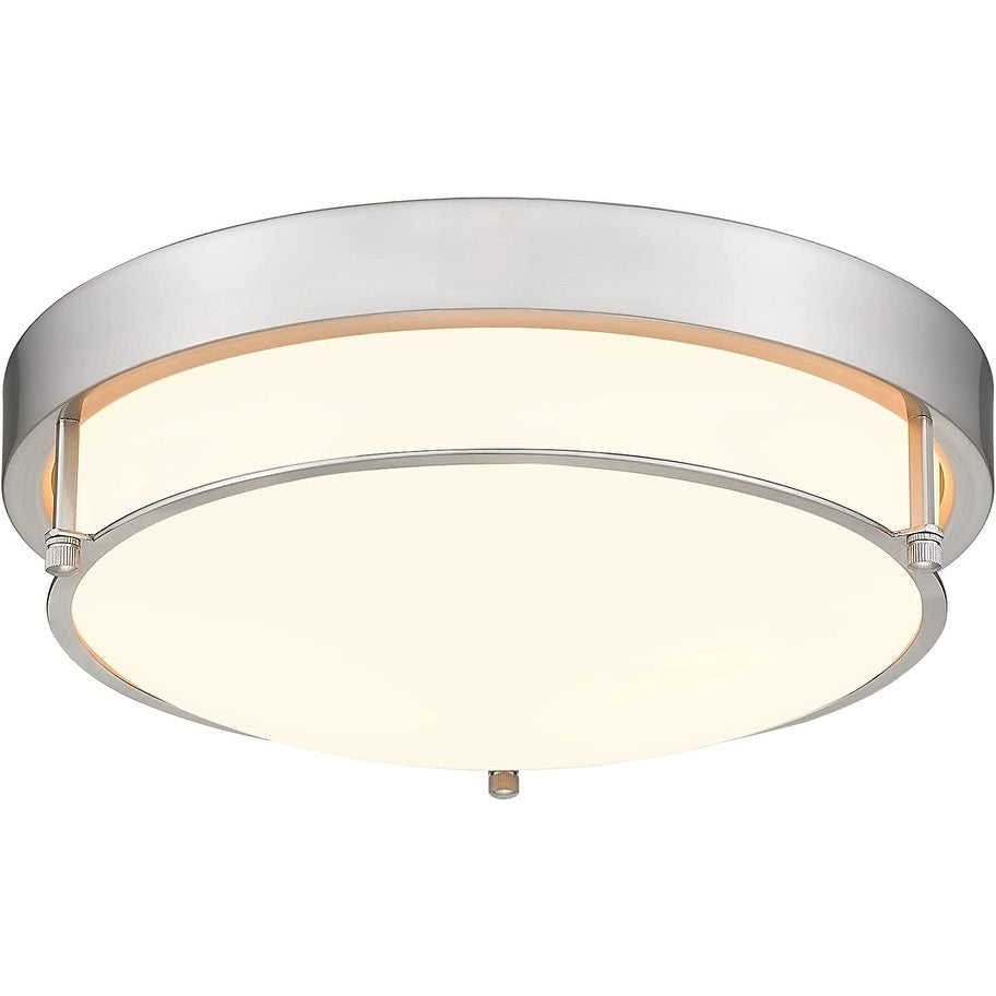 12 Inch 2-Light Flush Mount Light Fixture, Modern Ceiling Light