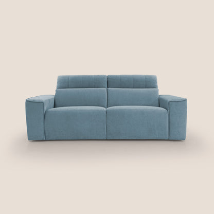 Clark Divano modulare con opzione relax elettrico in tessuto smaltabile impermeabile T17 carta da zucchero