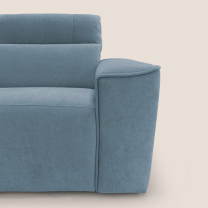 Clark Divano angolare con opzione relax elettrico in tessuto smaltabile impermeabile T17 carta da zucchero