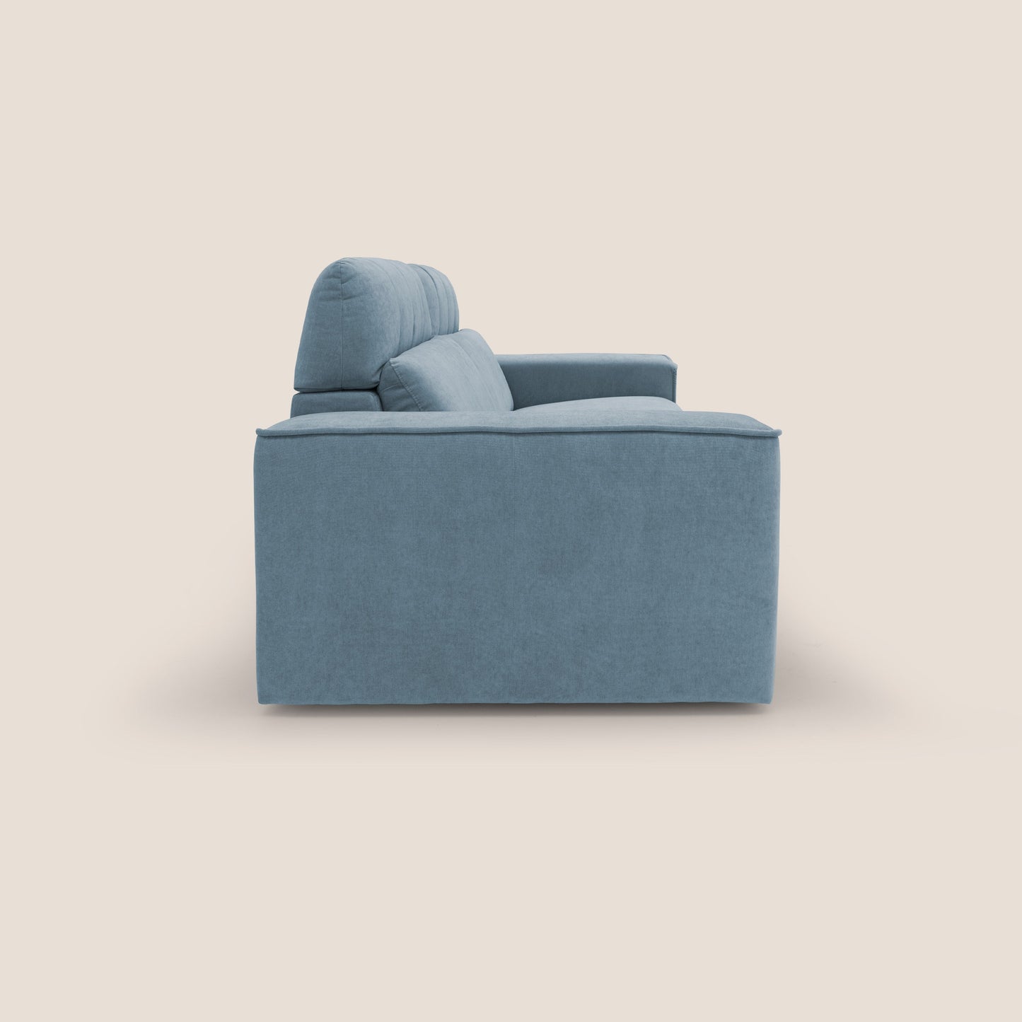 Clark Divano modulare con opzione relax elettrico in tessuto smaltabile impermeabile T17 carta da zucchero