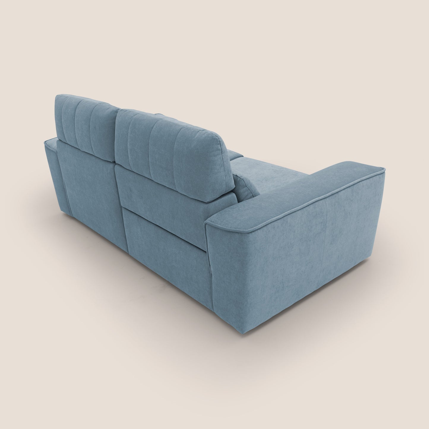 Clark Divano modulare con opzione relax elettrico in tessuto smaltabile impermeabile T17 carta da zucchero