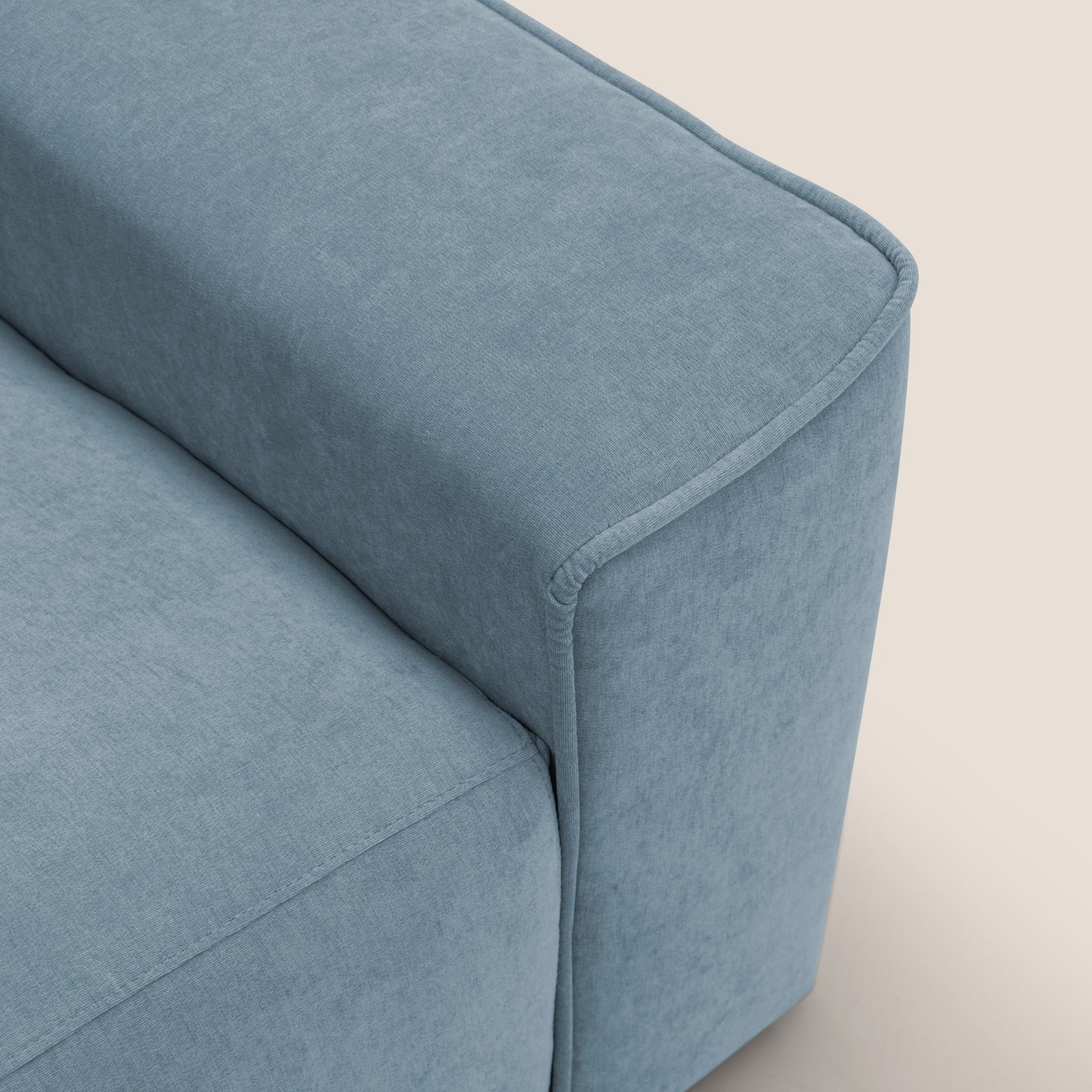 Clark Divano modulare con opzione relax elettrico in tessuto smaltabile impermeabile T17 carta da zucchero