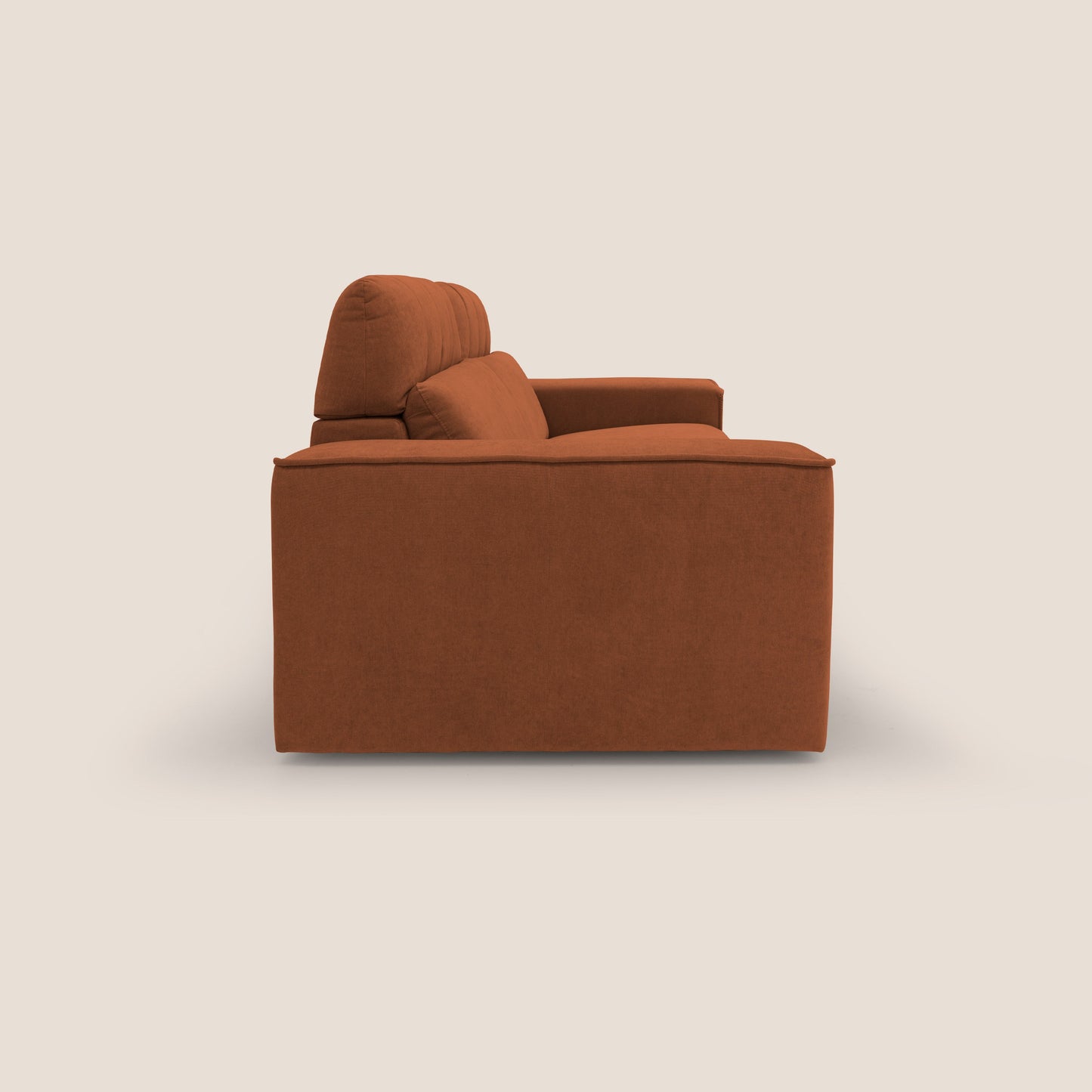 Clark Divano modulare con opzione relax elettrico in tessuto smaltabile impermeabile T17 arancio