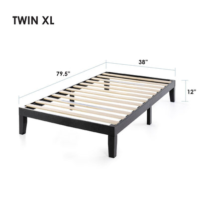 12 Classic Solid Wood Platform Bed Frame