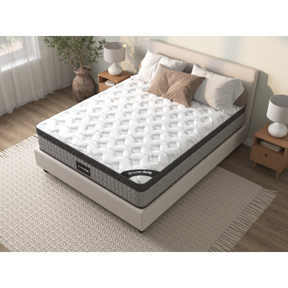 Assembled in USA - 12 Diamond Hybrid Mattress Pocket Coil and Cool Gel Memory Foam