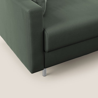 Andromeda divano letto angolare in velluto morbido impermeabile T01 verde