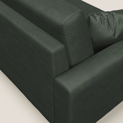 Arthur divano moderno angolare in velluto morbido impermeabile T01 verde