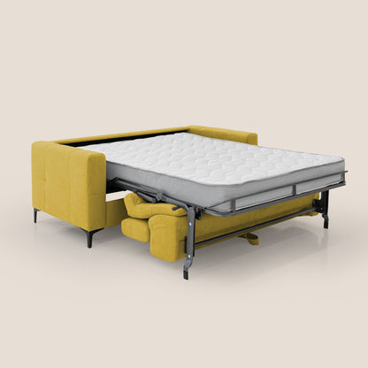 Gardenia divano letto materasso alto 18 cm con poggiatesta reclinabili e rivestimento impermeabile T02 giallo