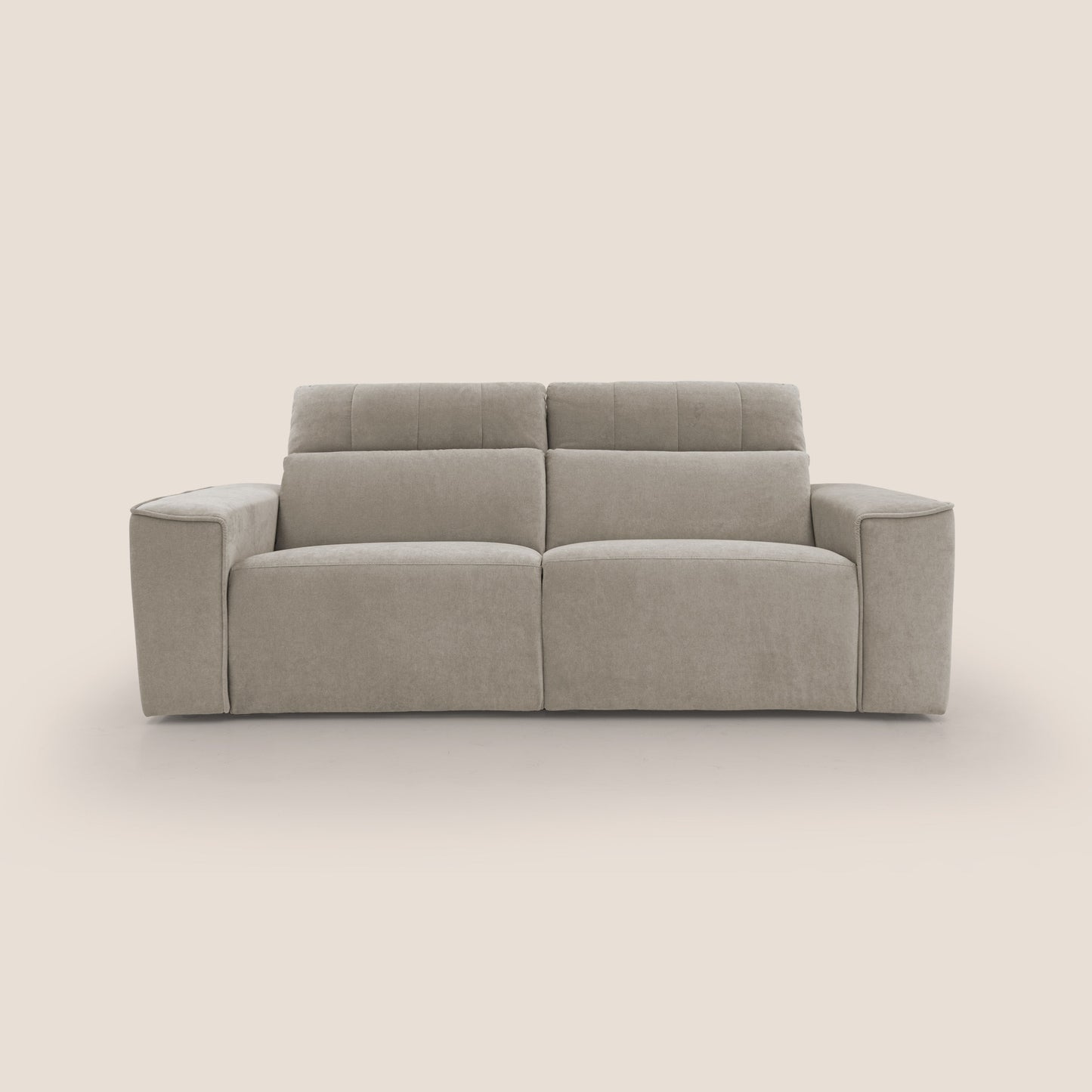 Clark Divano modulare con opzione relax elettrico in tessuto smacchiabile impermeabile T17 beige